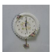 Ultima Regal El İşi Boyama Antik Sarkaçlı Duvar Saati