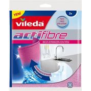 Vileda Actifibre 2'li Mikrofiber Bez Yüzey Temizleyici