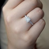 0.15 ct Çok Taşlı Lazerli Tektaş Yüzük