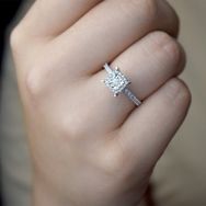 0.15 ct Çok Taşlı Lazerli Tektaş Yüzük