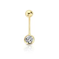 0.20 ct Pırlanta Göbek Piercing