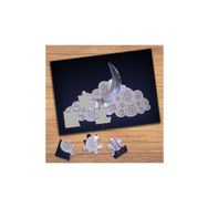 0001371 Bulut Ve Ay Temalı Çocuklara Özel Puzzle Yapboz Tablo
