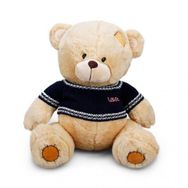 01008 42 cm Kazaklı Peluş Ayı