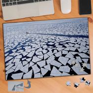 012 Denizin Üstünde Çatlamış Buz 240 Parça Puzzle Yapboz Tablo