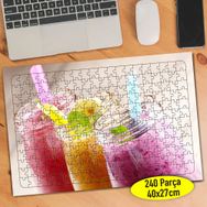 013262 Smoothie Meyveli Soğuk İçecekler 240 Parça Puzzle Yapboz