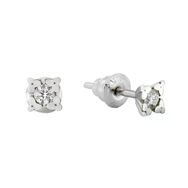 0,14 ct Pırlanta Tektaş Küpe