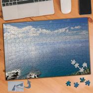 015 Kuş Bakışı Deniz Manzarası 240 Parça Puzzle Yapboz Tablo
