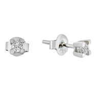 0,17 ct Pırlanta Tektaş Küpe