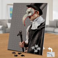 02185 Maskeli Adam Maskeli Balo 240 Parça Puzzle Yapboz