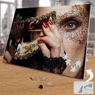 02189 Maskenin İzi Maskeli Kadın 240 Parça Puzzle Yapboz