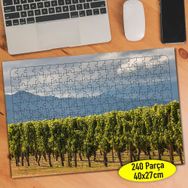 022 Sıralı Yeşil Yapraklı Ağaç Manzarası 240 Parça Puzzle Yapboz