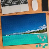 02210 Maldivler Mavi Berrak Deniz 240 Parça Puzzle Yapboz