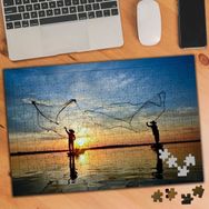 024580 Balıkçılar Denize Ağ Atıyor 240 Parça Puzzle Yapboz