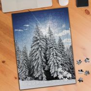 024823 Karlı Ağaçlar Kar Dağı 240 Parça Puzzle Yapboz