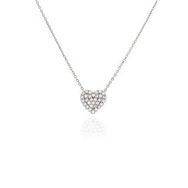 0,28 ct G VS1 Pırlanta Kalp Kolye