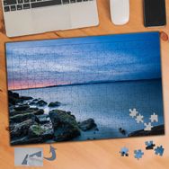 029 Denizde Kayalıklar Manzarası 240 Parça Puzzle Yapboz Tablo