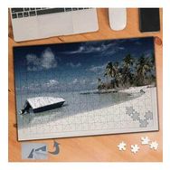030 Sahil Kenarında Palmiye Ağacı 240 Parça Puzzle Yapboz Tablo
