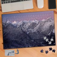 042 Mor Gökyüzü Ve Karlı Dağlar 240 Parça Puzzle Yapboz Tablo
