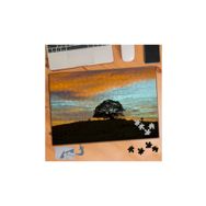 061 Tepedeki Büyük Ağaç Manzara 240 Parça Puzzle Yapboz Tablo