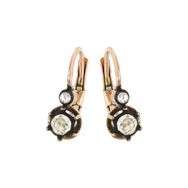 0,71 Ct Pırlantalı Elmas Küpe