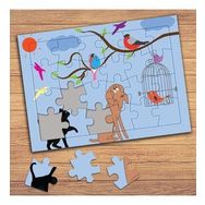 081 Kedi Kuş ve Köpek Çocuklara Özel Puzzle Yapboz Tablo