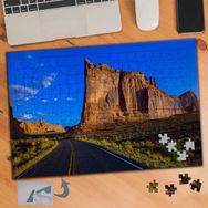 090 Uzayan Yol ve Taş Kayalıklar 240 Parça Puzzle Yapboz Tablo