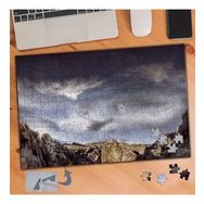 093 Gri Gökyüzü Ve Taş Yığınları 240 Parça Puzzle Yapboz Tablo