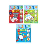 1 2 3 Hazır Serisi Hayvanlar-Taşıtlar- Okyanus 3 Kitap - Parıltı Yayıncılık