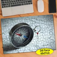 1 Analogic Compass Pusula ve Harita 240 Parça Puzzle Yapboz