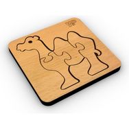 1 Fark Hayvanlar Serisi Deve Ahşap Eğitici Puzzle