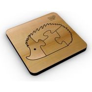 1 Fark Hayvanlar Serisi Kirpi Ahşap Eğitici Puzzle