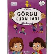 1. Sınıf Görgü Kuralları Serisi 10 Kitaplık Set Ülkü Duysak Pinokyo Yayınları
