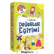 1. Sınıflar İçin Değerler Eğitimi Seti 15 Kitap Erdem Yayınları