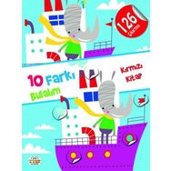 10 Farkı Bulalım - Kırmızı Kitap - 126 Çıkartma - 0-6 Yaş Yayınları