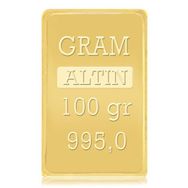 100 gr 24 Ayar Külçe Altın