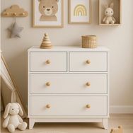 %100 Mdf Bonnie 4 Çekmeceli Bebek&çocuk Şifonyer - Beyaz