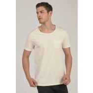 %100 Pamuklu Cepli Bisiklet Yaka Erkek T-Shirt