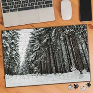 100377 Ormanda Kar Manzarası 240 Parça Puzzle Yapboz