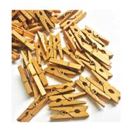 100'lü 2.5 cm 10'lu Paket 1000 Adet Gold Ahşap Mandal