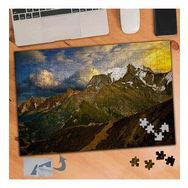 103 Karlı Dağlar Bulutlu Gökyüzü 240 Parça Puzzle Yapboz Tablo