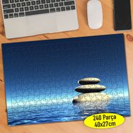 10423237 Mavi Deniz İçinde Dizili Taşlar 240 Parça Puzzle Yapboz