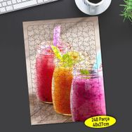 104393249 Meyveli Smoothie Kokteyl 240 Parça Puzzle Yapboz