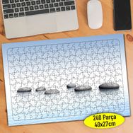 10466350 Mavi Deniz İçinde Sıralı Taşlar 240 Parça Puzzle Yapboz