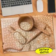 105369903 Tahta Kaşıkta Buğday Yiyecek 240 Parça Puzzle Yapboz