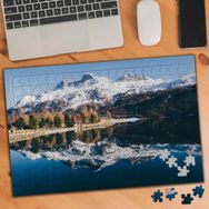 1063 Karlı Dağ Buzul Landform 240 Parça Puzzle Yapboz
