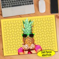 106312456 Gözlüklü Ananas Kafa 240 Parça Puzzle Yapboz