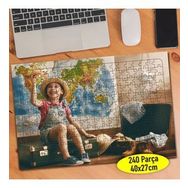 106815716 Tatil Yapan Neşeli Minik Kız 240 Parça Puzzle Yapboz