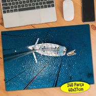 107360886 Mavi Denizde Yelkenli Tekne 240 Parça Puzzle Yapboz