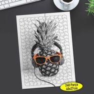 108629035 Gözlüklü Ananas Surat 240 Parça Puzzle Yapboz