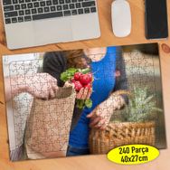 109110966 Organik Gıda Pazarı Alışveriş 240 Parça Puzzle Yapboz